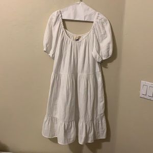 White Summer Dress with pockets